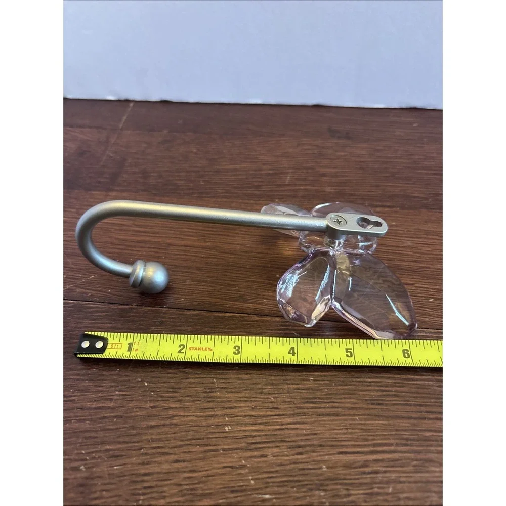 2010 Pottery Barn Kids Lavender Crystal Butterfly Metal Wall Hook Hanger